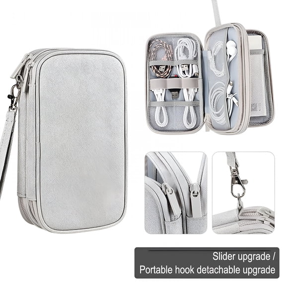 GASTROPOD 2026 New Electronic Organizer,Travel Cable Accessories Bag,Pouch Portable Waterproof Storage Bag,Travel Tech Organizer,Electronic Organizer Case for Cable,Mouse,Usb Cable,Cord,Charger,Phone