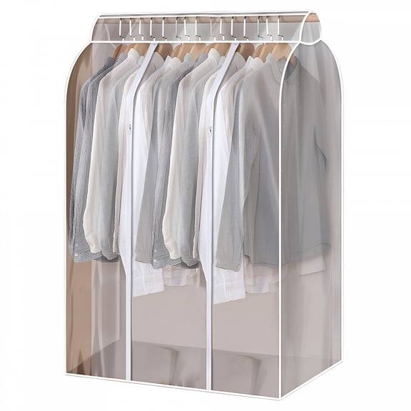 GASTROPOD 2026 New Extra Large Clear Hanging Garment Bags for Closet Storage Bottom Enclosed Garment Rack Cover Sealed M-Xxl