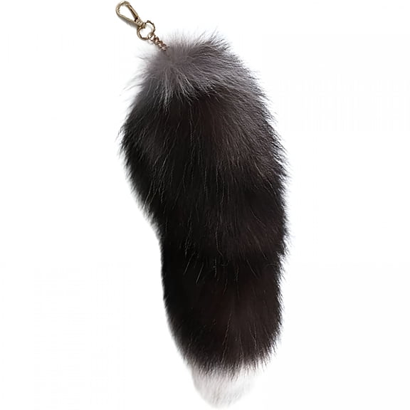 GASTROPOD 2026 New Faux Fur Fox Tail Keychain Soft Fluffy Animal Tail Bag Keychain Handbag Hook Pendant Hanging Keyring Gift for Backpack,Purse,Handbag,Keys,Travel