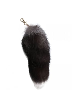 2026 New Faux Fur Fox Tail Keychain Soft Fluffy Animal Tail Bag Keychain Handbag Hook Pendant Hanging Keyring Gift for Backpack,Purse,Handbag,Keys,Travel