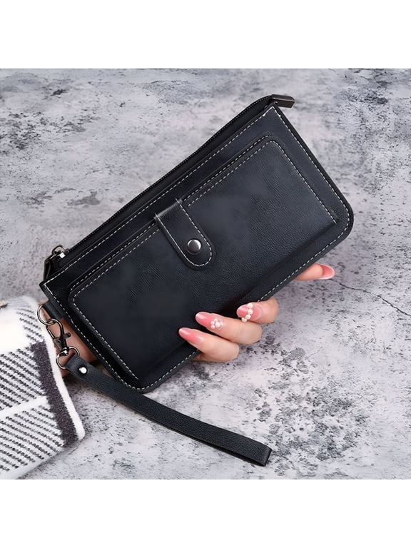 2026 New Ladies Wallet Slim Bifold Wallet with Zipper Closure Multi Card Case, Ladies Credit Card Holder, Multi Card Holder Clutch Coin Purse