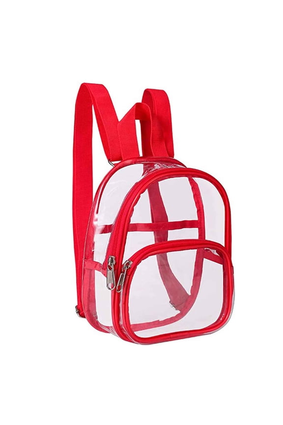 2026 New Mini Backpack Inner Pocket Travel Backpack Valuable Storage Clear Backpack Adjustable Straps for School Commute Travel Waterproof Backpack