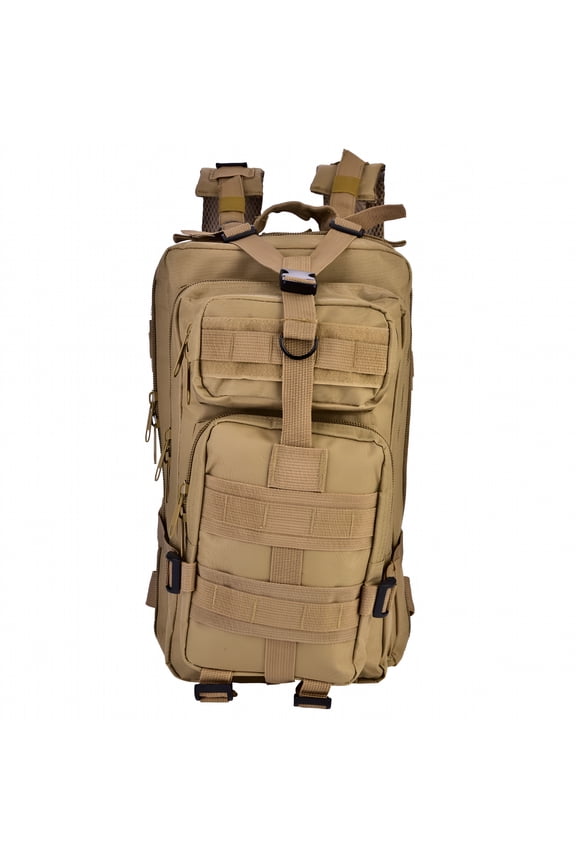 2026 New Multi-Functional 30L Military Backpack Shoulder Bag for Outdoor Sports Camping for Hiking, Trekking, Travel, Fishing, Adventure (Khaki)