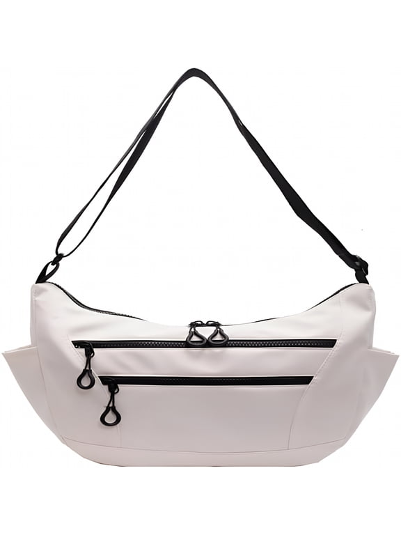 2026 New Nylon Crescent Crossbody Bag for Women Lightweight Shoulder Bag Dumpling Purse Travel Sling Bag with Multiple Pockets