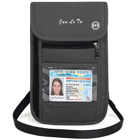GASTROPOD 2026 New Passport Wallet Nylon Waterproof for Women Men Holder with Rfid Blocking for Secure Travels for Travel,Airport,Commute,Business,Shopping - Steel Gray