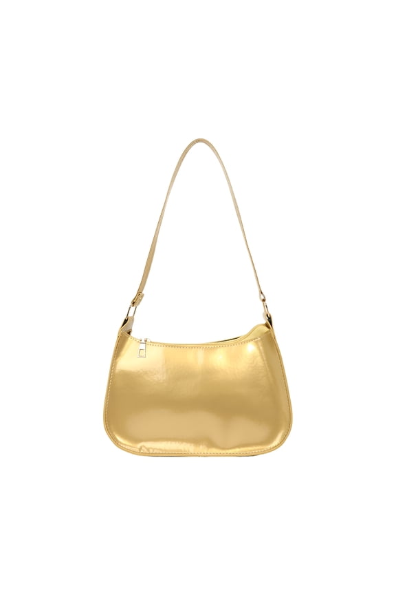 2026 New Patent Leather Clutch Purse Shiny Evening Handbags for Women Girls Armpit Shoulder Bag Mini Hobos for Party,Dating,Evening,Formal,Gift,Celebration Gold