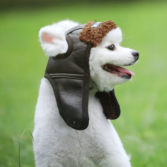 GASTROPOD 2026 New Pet Dog Autumn Winter Cashmere Hat Puppy Warm Comfortable Pilot Hat, for Cold Weather, Outdoor Walks, Winter Protection, Daily Wear, Travel