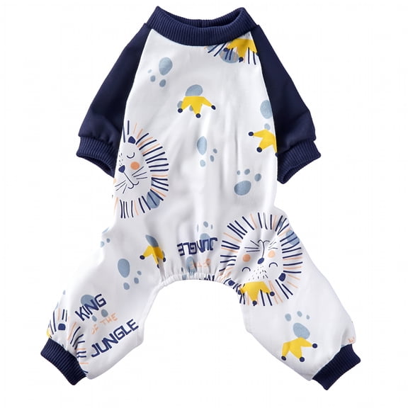 GASTROPOD 2026 New Pet Pajamas for Small Dogs, Pet One-Pieces Suits Puppy Outfits Comfortable Breathable Shirts Sleeper for Large Cat Dog Shirts for Small Dogs(Dark Blue,S)
