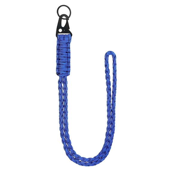 GASTROPOD 2026 New Portable Braided Lanyard for Outdoor Activities Heavy Duty Paracords Lanyard with Buckle Strong Hanging Rope for Keychain Necklace Id Card Badge Holder Whistles Strap -Royal Blue