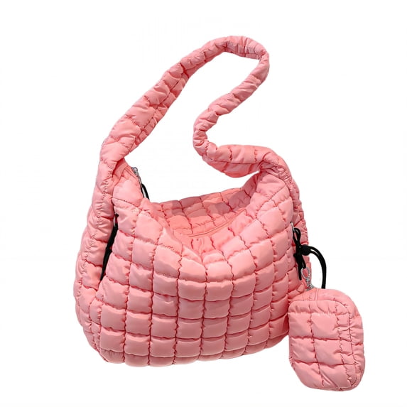 GASTROPOD 2026 New Puffy Tote Bag,Phone Wallet Puffer Purse,Comfortable Feel Puffy Bag,Pink for Casual Outings, Shopping, Daily Use, Travel, Weekend Getaways