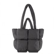 GASTROPOD 2026 New Puffy Tote Bag Timeless Puffer Purse Quilted Design Puffy Bag for Work Travel Shopping Gray