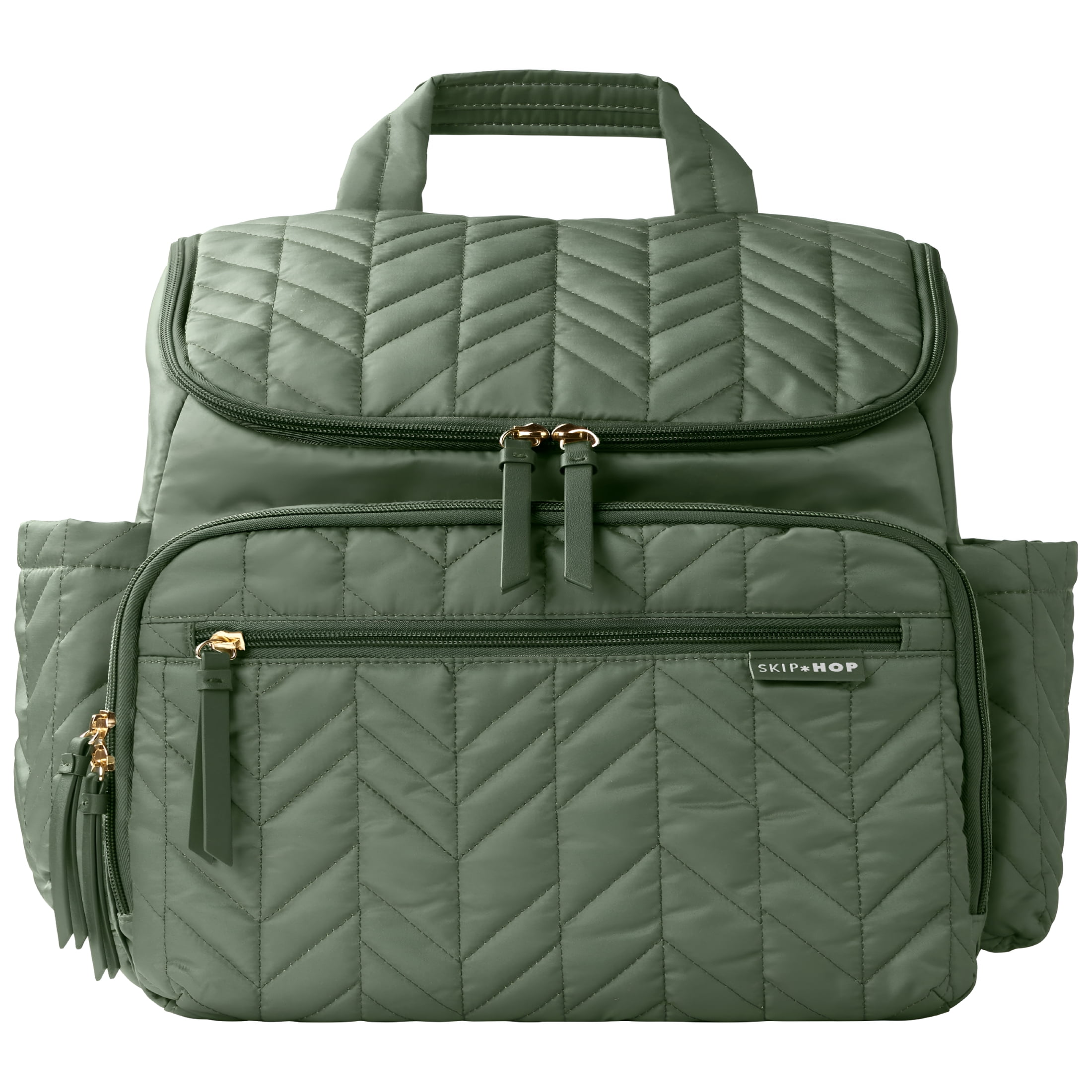 GASTROPOD 2026 New Quilted Sage Diaper Backpack Bag for Parents Large Diaper Bag Dipper Bag for Baby for Baby Care,Diaper Storage,Travel Convenience,Everyday Parenting Essentials