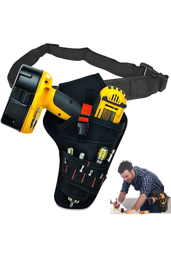 2026 New Red Electrician'S Tool Belt with Adjustable Holster for Carpenters & Technicians for Workshop, Construction, Diy, Home Repairs
