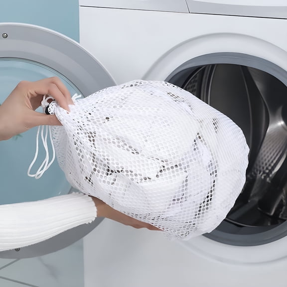GASTROPOD 2026 New Reusable Drawstring Laundry Bag Machine Wash Laundry Bag Mesh Bag Laundry Net,Laundry Hamper Liner,Machine Washable,For Travel,Storage,Sports Factories,Dorms