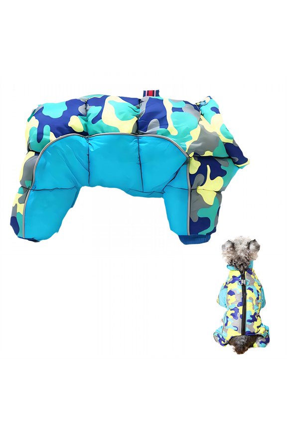 2026 New Small Dog Coat - Camo Yellow Waterproof Dog Winter Coat for Small & Medium Dogs Yellow S for Cold Weather Winter Walks Outdoor Adventures Rainy Days Daily Wear Snow Days