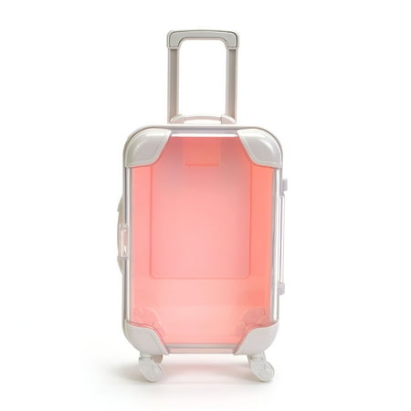 GASTROPOD 2026 New Small Transparent Suitcase-Mini Travel Luggage with Wheels,Clear Storage Case for Organization,Compact Carry-On Trolley,Durable Lightweight Design