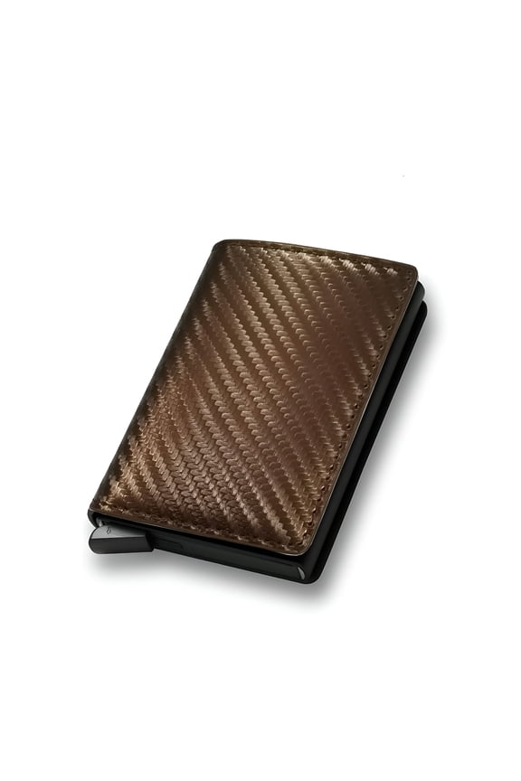 2026 New Smart Slim Wallet for Men-Pop Up Card Holder Rfid Blocking Minimalist Business Credit Card Wallet with Money Pocket Metal Card Case for Notes and Coins and Debit Cards