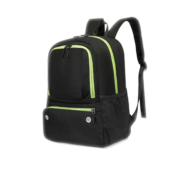GASTROPOD 2026 New Soccer Bag,Large Capacity Basketball Bag,Comfortable Carry Basketball Backpack,Black&Green for Sports Activities, Gym, Training, Team Travel, Outdoor Games, Athletic Gear Storage