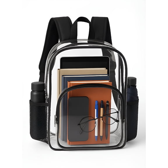 GASTROPOD 2026 New Stadium Approved Clear Backpack, Clear Backpack for Stadium Events, Waterproof Pvc School Bag with Adjustable Strap for Concert