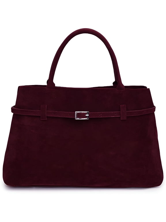 2026 New Suede Handbag Retro Suede Purse for Womens Suede Tote Bags Fashion Shoulder Purse Brown Top-Handle Tote Bags, for Daily Use, Work, Shopping, Travel, Casual Outings.