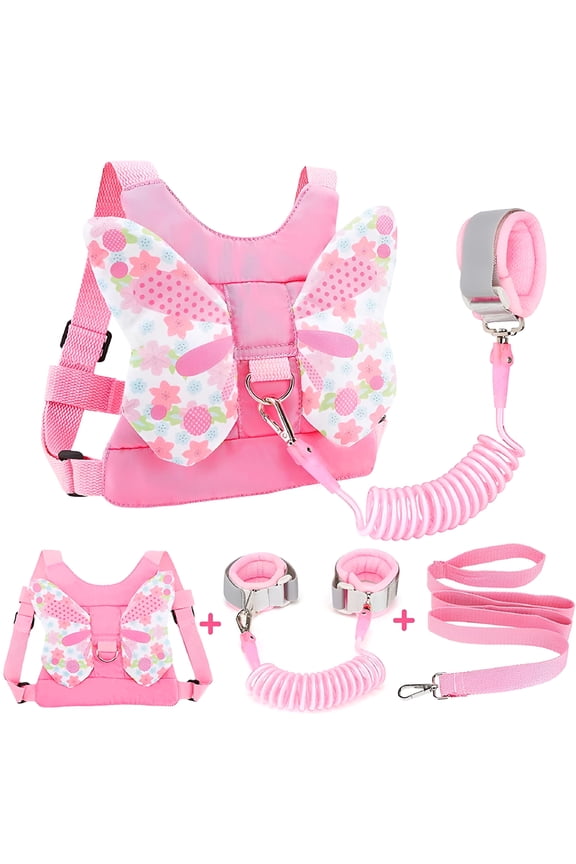 2026 New Toddler Safety Harness with Leash, Butterfly Wings, 3 Piece for Walking, Outdoor Activities, Toddler Safety, Travel, Keeping Child Close, Park Outings