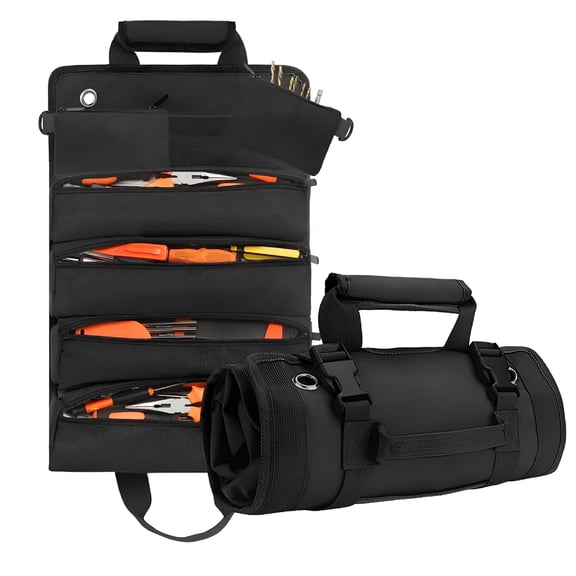 GASTROPOD 2026 New Tool Roll Organizers-Tool Bag Detachable Pouches,Large Size Heavy Duty Roll Up Tool Bag Organizer