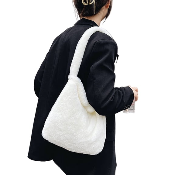 GASTROPOD 2026 New Tote Bag Large Capacity Suede Bag Fashion Design Personalized Print Bolsos Para Mujeres White for Shopping Work Travel Daily Use Casual Outings