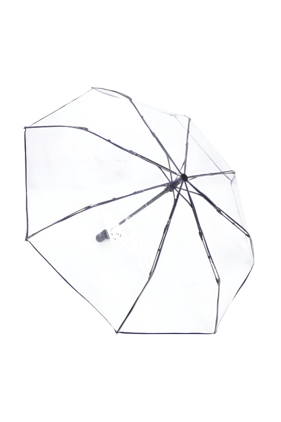 2026 New Transparent Folding Umbrella Fully Automatic Bubble Compact Clear Travel Travel Umbrella Compact Clear Umbrella Wedding