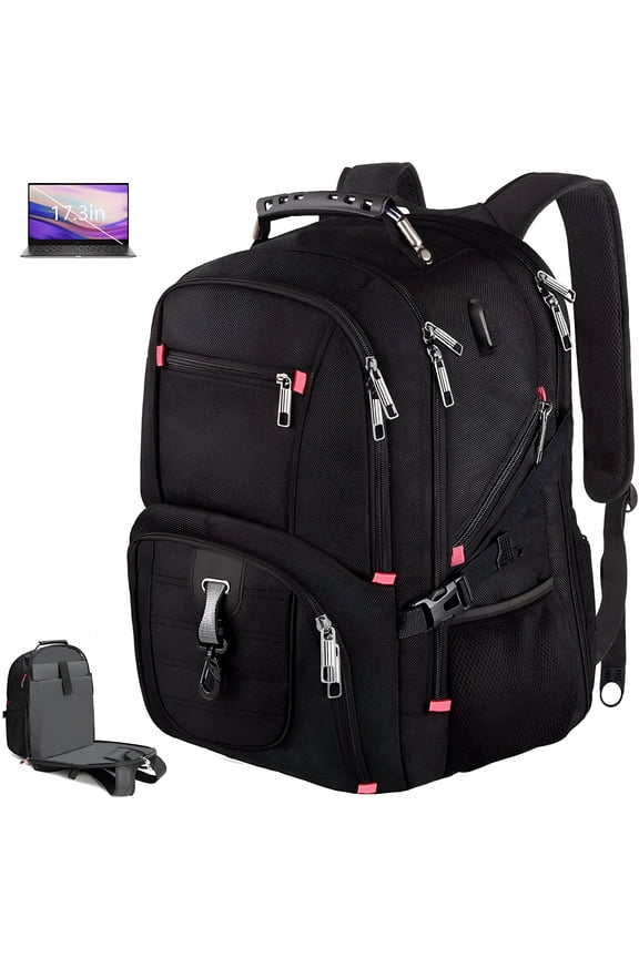 2026 New Travel Backpack for Men 17 Inch Laptop Backpack Extra Large Business Work Bag Anti Theft with Usb Charging Port Water Resistant College School Bookbag Carry on Backpack 45L