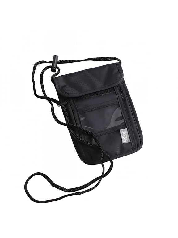 2026 New Travel Neck Pouch Neck Wallet with Rfid Blocking Passport Holder Travel Pouch Neck Wallet for Travel, Security, Passport Protection, Sightseeing, Airport, Daily Use
