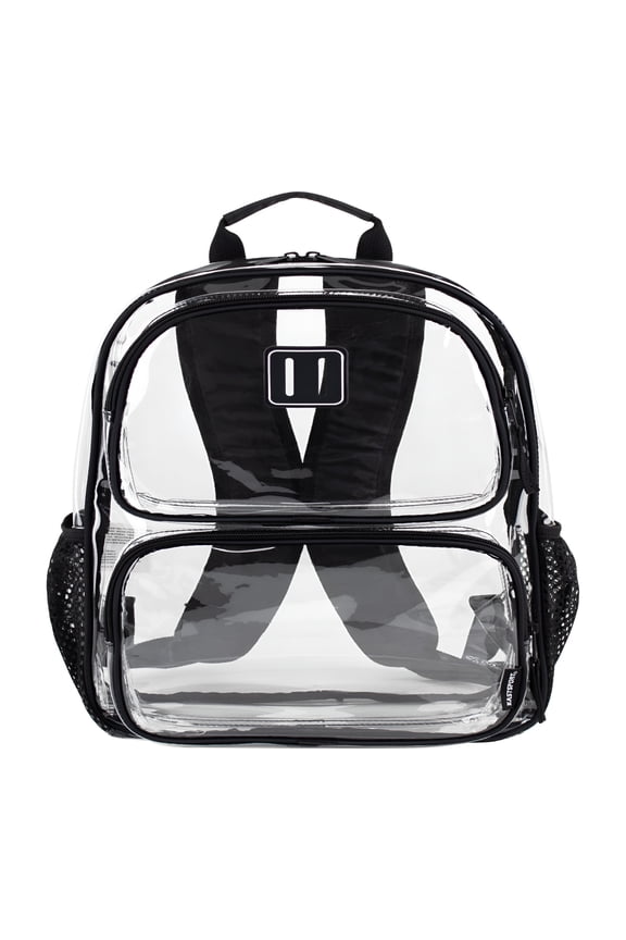 2026 New Unisex Primo Clear 16" Backpack Clear Backpack for School, Black for School, Travel, Sports Events, Concerts, Outdoor Activities