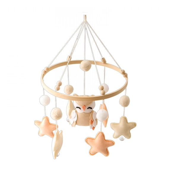 GASTROPOD 2026 New Versatile Music Options and Tailored Sound Mobile for Crib,Natural White Noise Functionality Baby Mobile,Brown Baby Mobile for Bassinet
