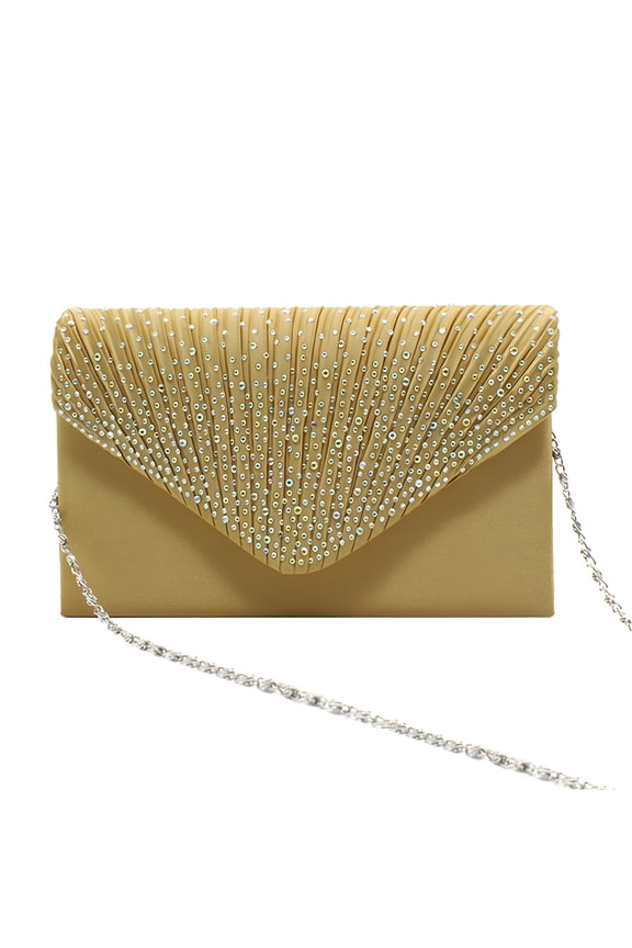 2026 New Women Evening Bag Clutch Rhinestone Envelope Party Handbag Bridal Prom Purse Ladies Large Evening Satin Bridal Diamante Ladies Clutch Bag