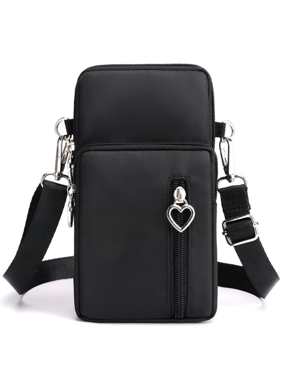 2026 New Women Small Crossbody Bags Nylon Over Shoulder Purses Zipper Closure Travel Purse Roomy Design for Phone and Essentials with Adjustable Strap