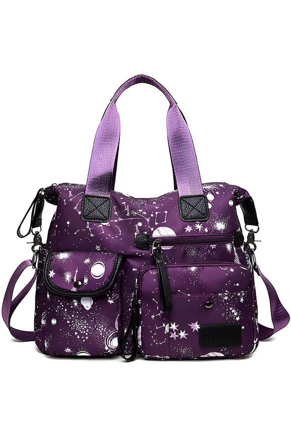 2026 New Women Tote Bag with Multi Pockets,Nurse Bags for Work Nursing Bag,Lightweight Crossbody Purse,Nylon Tote Handbag for Women for Work,School,Shopping,Travel