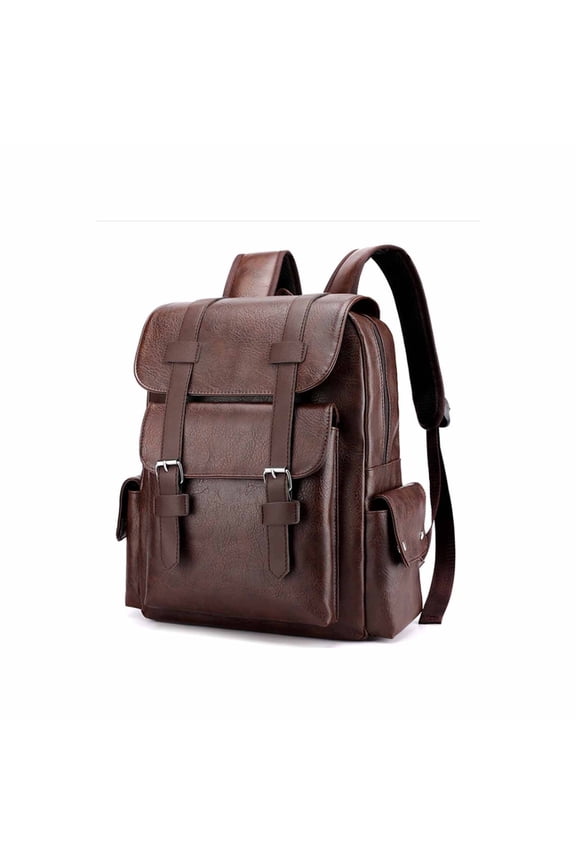 2026 New Work Backpack for Men,Handheld Design Leather Backpack for Men,Fashionable and Simple Waterproof Backpack,Versatile for Different Outfits Laptop Backpack,