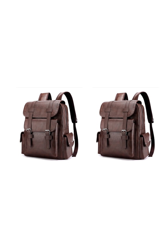 2026 New Work Backpack for Men,Secure Anti Theft Pocket Leather Backpack for Men,Safeguard Valuable Items Waterproof Backpack,Travel Friendly Design Laptop Backpack,
