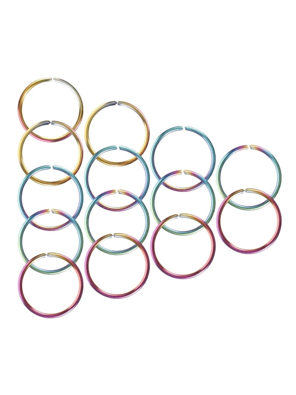 20Pcs Metal Split Rings Small Round Key Rings Metal Keychain Rings Keychain Round Key Rings