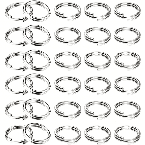 GASTROPOD 250 Pcs Split Ring, Small Key Rings Bulk Split Keychain Rings Diy Craft Metal Keychain Connector Accessories (10Mm) Small Key Rings