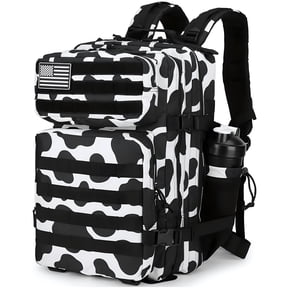 GASTROPOD 25L Cow Print Tactical Backpack Military Tactical Backpack For Men And Women Small Assault Pack Outdoor Travel Hiking Camping Rucksack With Molle Webbing