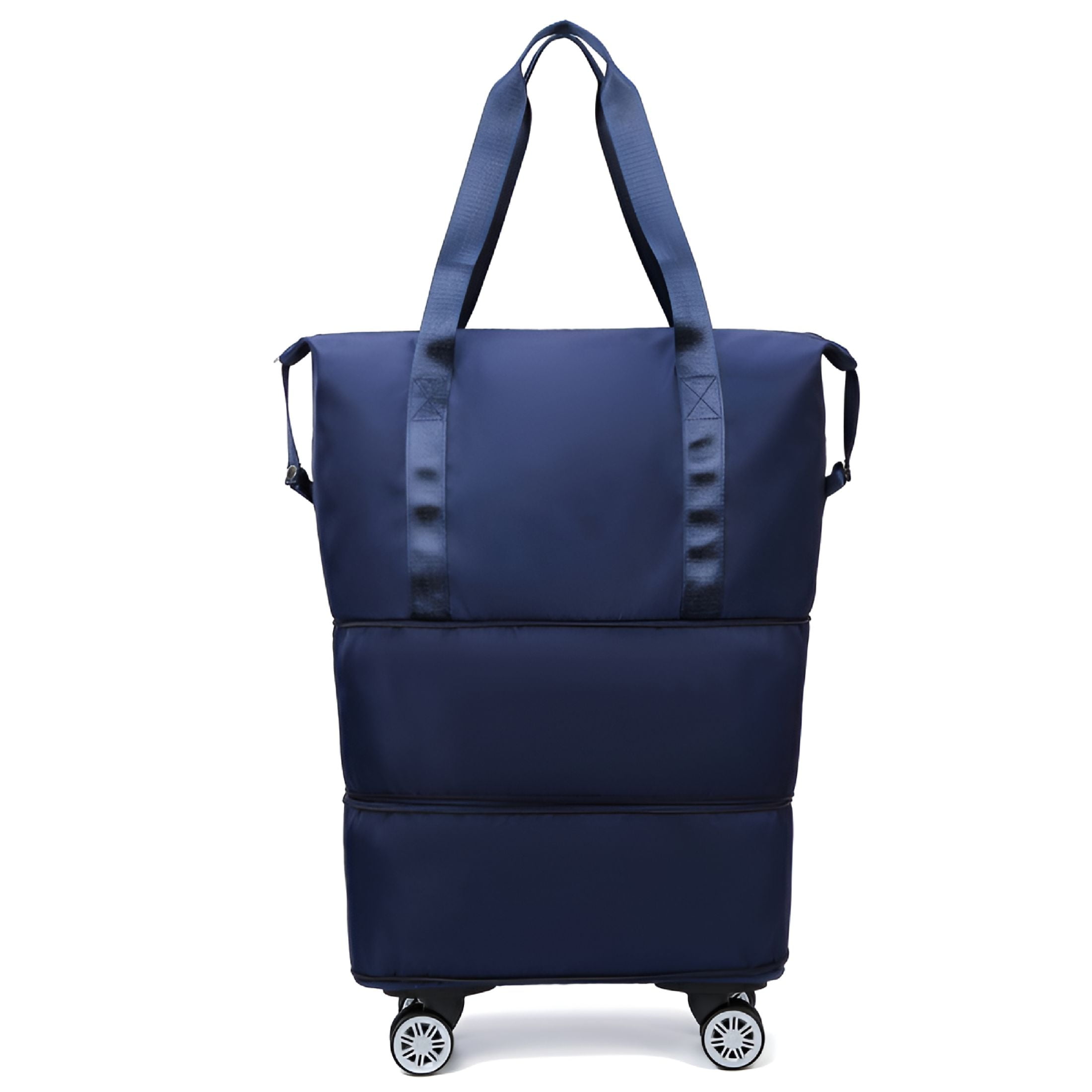 GASTROPOD 2026 New 26In Foldable Travel Bag Expandable, Rolling Duffle Bag with Wheels, Weekender Travel Bag with Rolling Wheels, Tote Bag for Travel, Weekend, Gym, Vacation Dark Blue