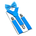 thumbnail image 1 of TELOLY 2Pcs Child Suspenders Three Clips Suspenders Adjustable Length Kids Suspenders,Blue, 1 of 2