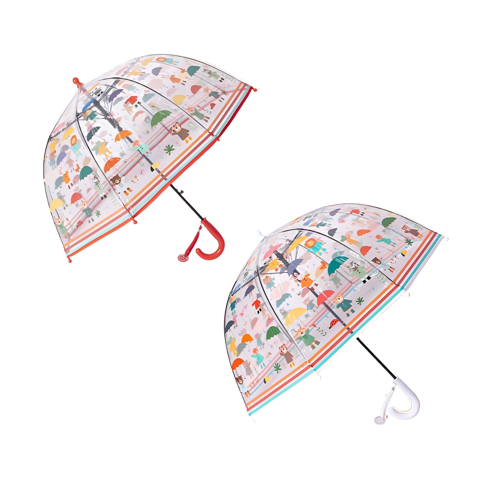 GASTROPOD 2Pcs Kids Umbrella,Colorful Design Umbrella,Convenient and Fun Toddler Umbrella,Style1