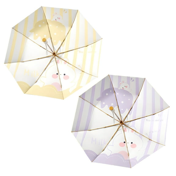 GASTROPOD 2Pcs Umbrellas for Rain,Reinforced Umbrella Structure Travel Umbrella,Withstands Gusty Winds Compact Umbrella,Style2