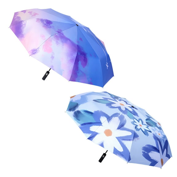 GASTROPOD 2Pcs Umbrellas for Rain,Windproof Rib System Mini Umbrella,Stable and Reliable in All Winds Small Umbrella for Travel Mini,Style1
