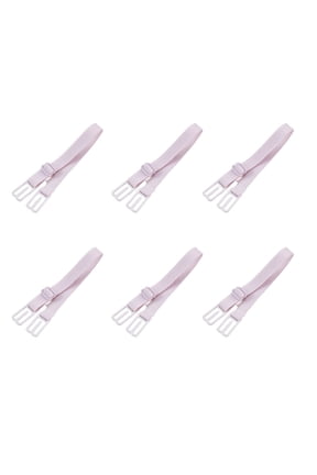 3 Pair Bra Strap Holders for Slipping,Anti-Slip Ring Conceal Straps,Soft Design Stable Fit Clear Bra Straps Adjustable,Pink