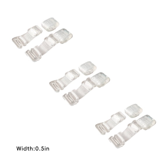 GASTROPOD 3 Pair Bra Strap Holders for Slipping,Wide Strap Clear Bra Straps Adjustable,Comfortable Support Stable Fit Bra Strap Clips Holder,Style2