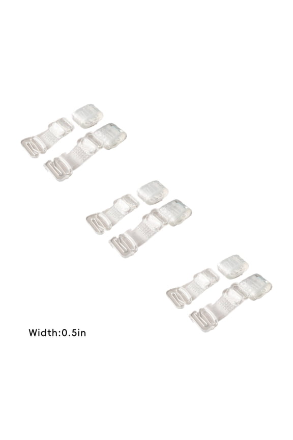 3 Pair Bra Strap Holders for Slipping,Wide Strap Clear Bra Straps Adjustable,Comfortable Support Stable Fit Bra Strap Clips Holder,Style2