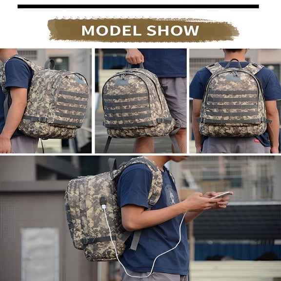 GASTROPOD 31L Tactical Backpack Shoulder Camo Outdoor Waterproof Hiking School Laptop Bag