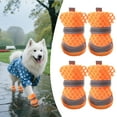 thumbnail image 1 of GASTROPOD 4Pcs Dog Booties,Dog Booties and Paw Protectors with Reflective Strips,Dog Boots for Hardwood Floors,Orange, 1 of 7